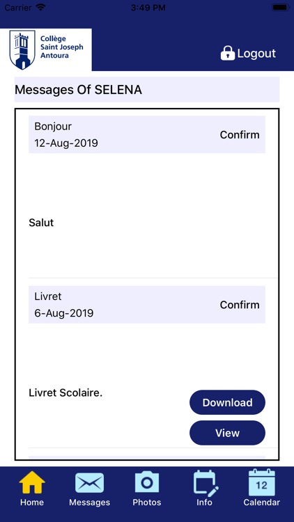 CSJ Antoura - Parents App screenshot-4