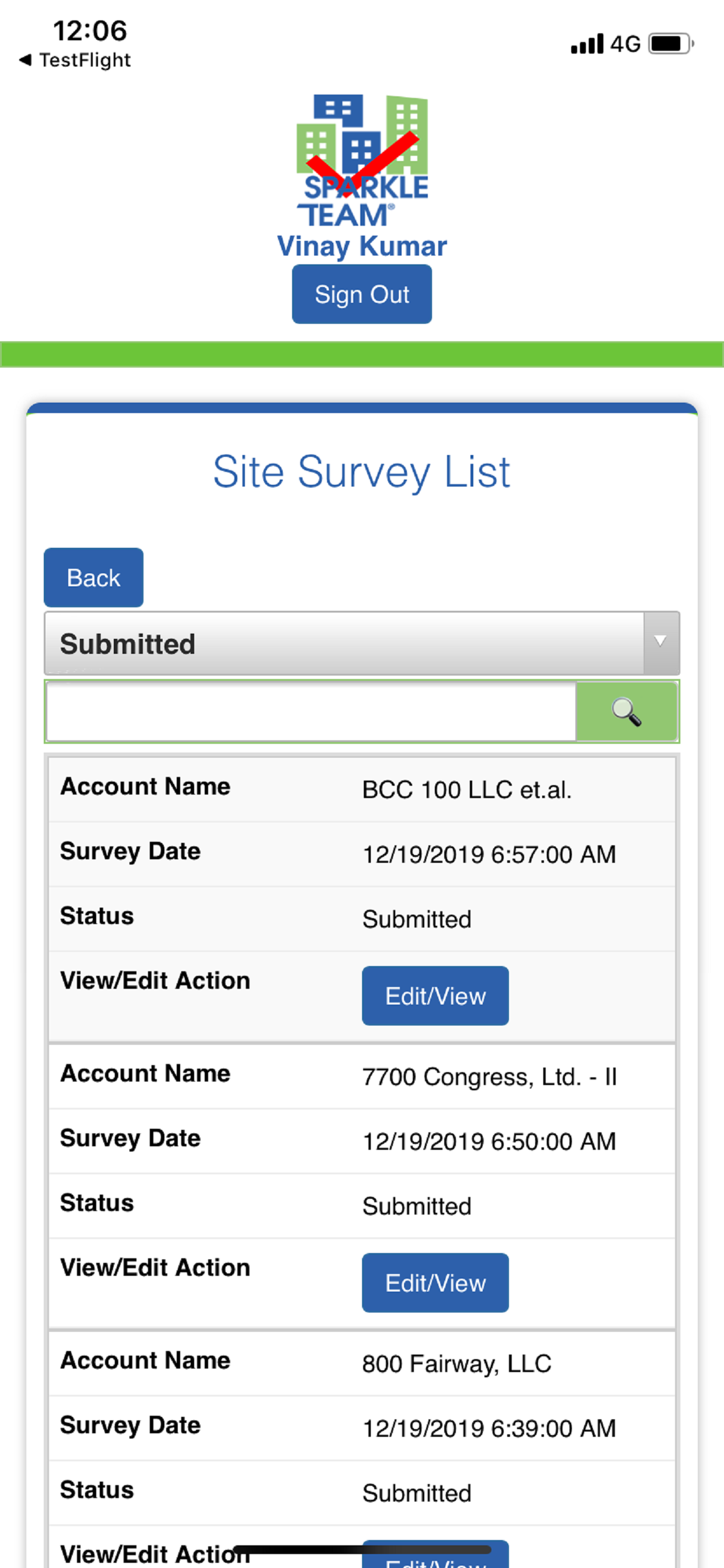 SparkleTeam Quality Survey screenshot 4