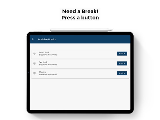 TimeLive | Employee Time Clock iPad screenshot