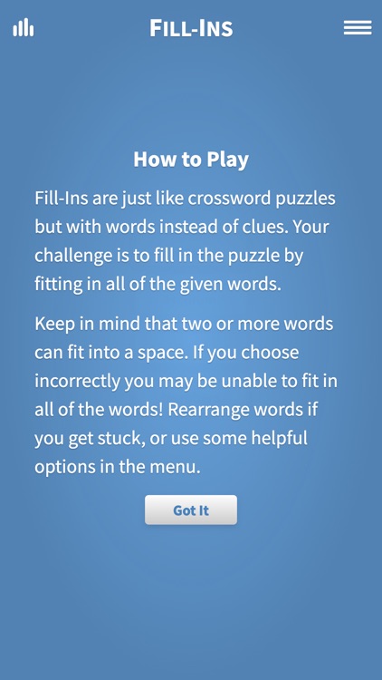 Fill-Ins · Word Fit Puzzles screenshot-4
