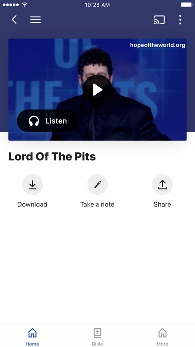The Jonathan Cahn App iPhone screenshot 3 - Education app