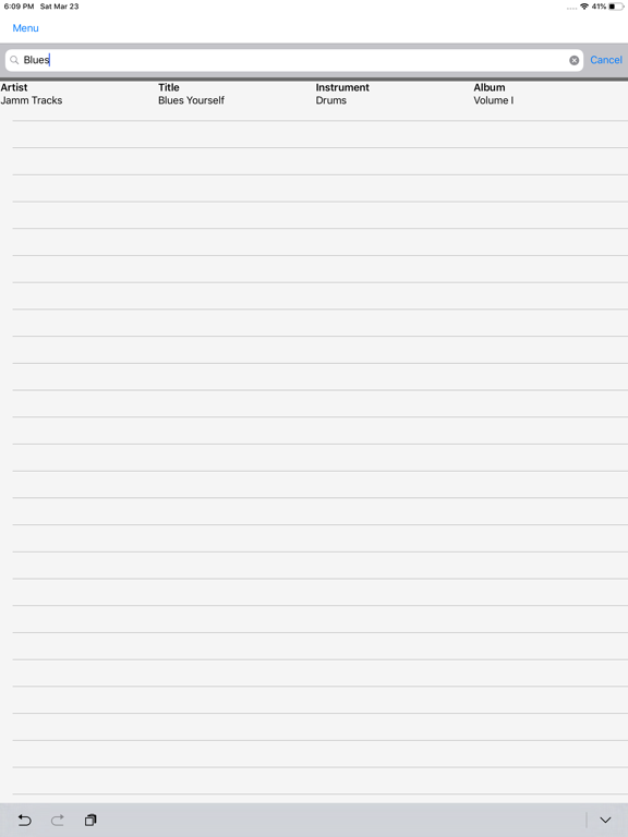 Unjammit! iPad screenshot 10 - Music app