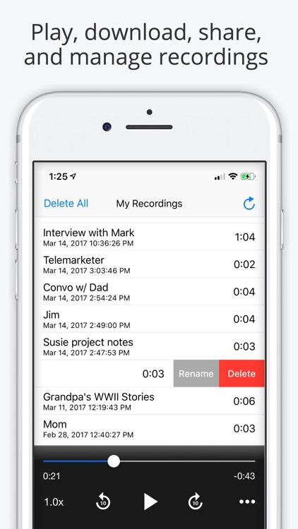 Call Recorder Lite for iPhone