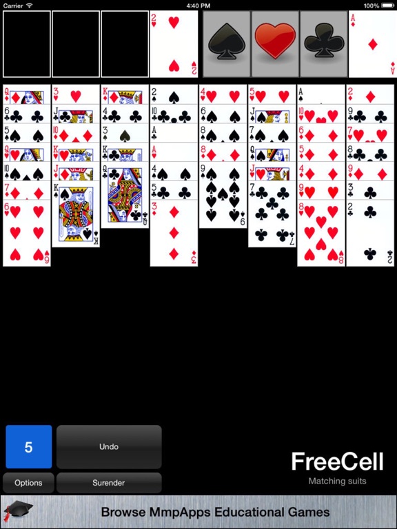 Screenshot #5 pour FreeCell & Eight Off