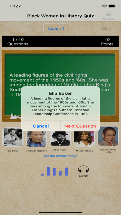 Black Women in History Quiz Screenshot