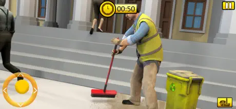 Janitor Life Sim: Clean Roads
