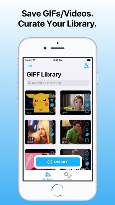 Screenshot #1 pour GIFF: Download GIF/Videos