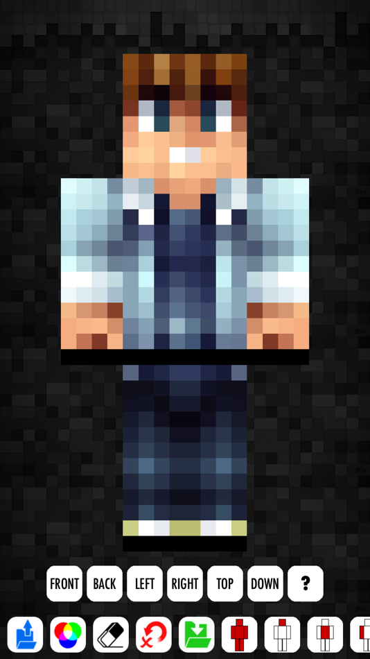 #2. My Skin Editor For Minecraft (iOS) By: aZeR DiLLs