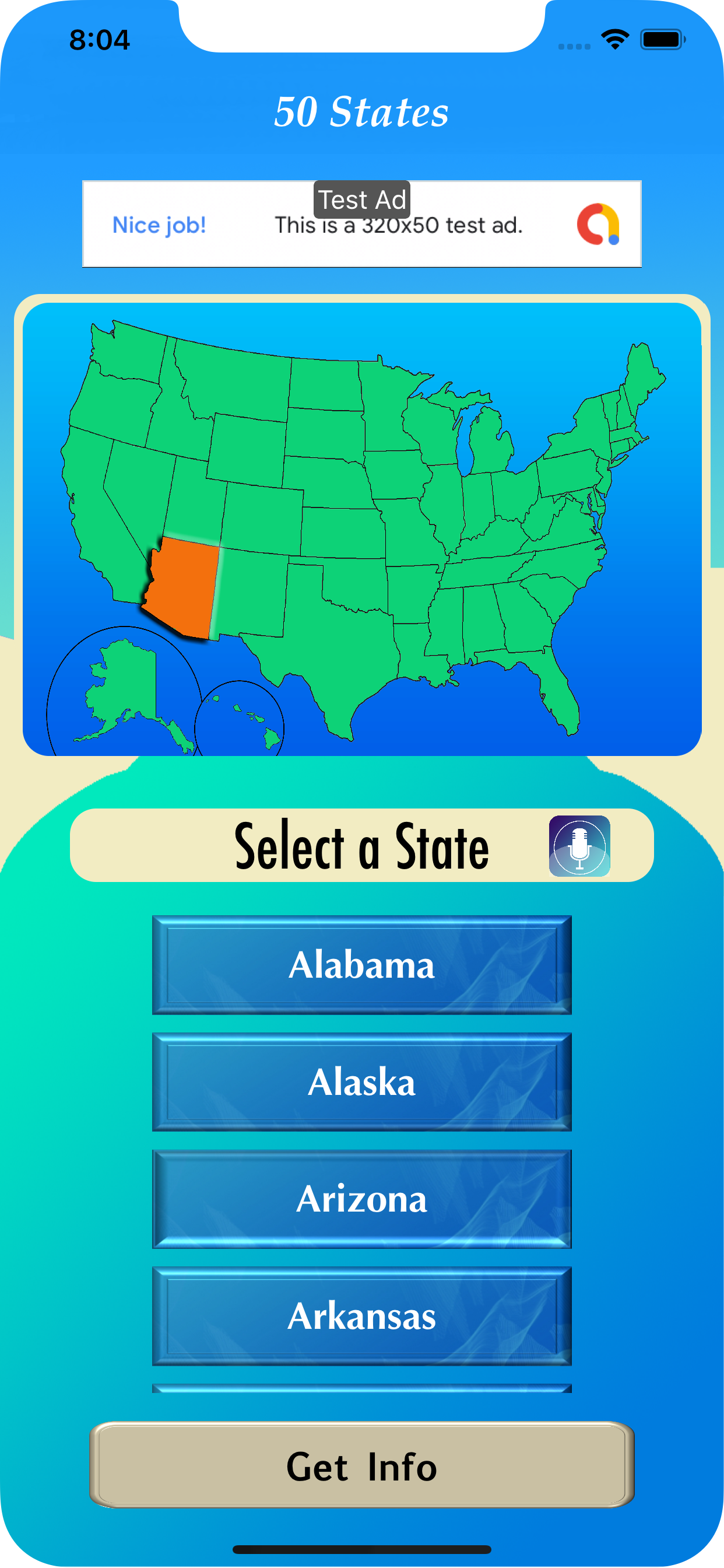50 States Info Lite screenshot 3