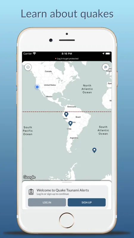 Earthquake & Tsunami Alerts screenshot 1 of 7