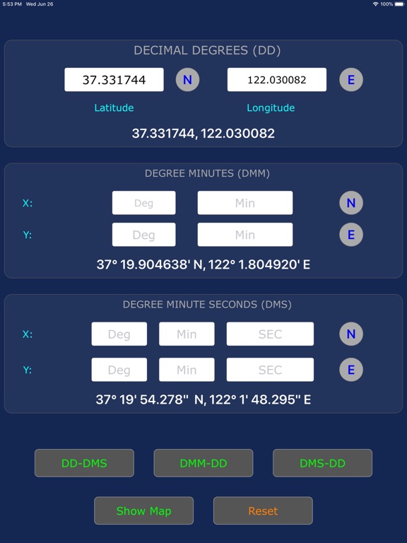 Screenshot #4 pour Coordinate Convertor Map - XY