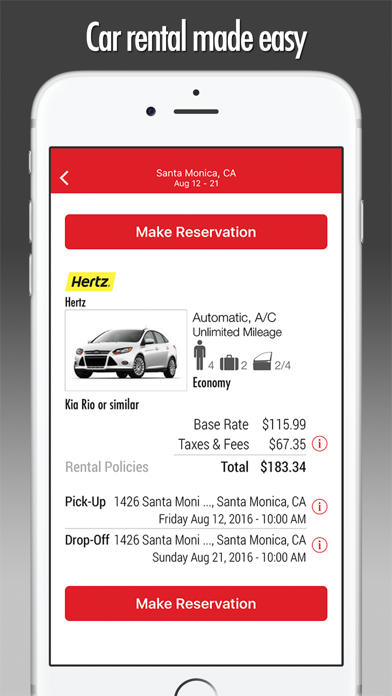 Car Rentals - AutoRentals.com iPhone screenshot 5 - Travel app