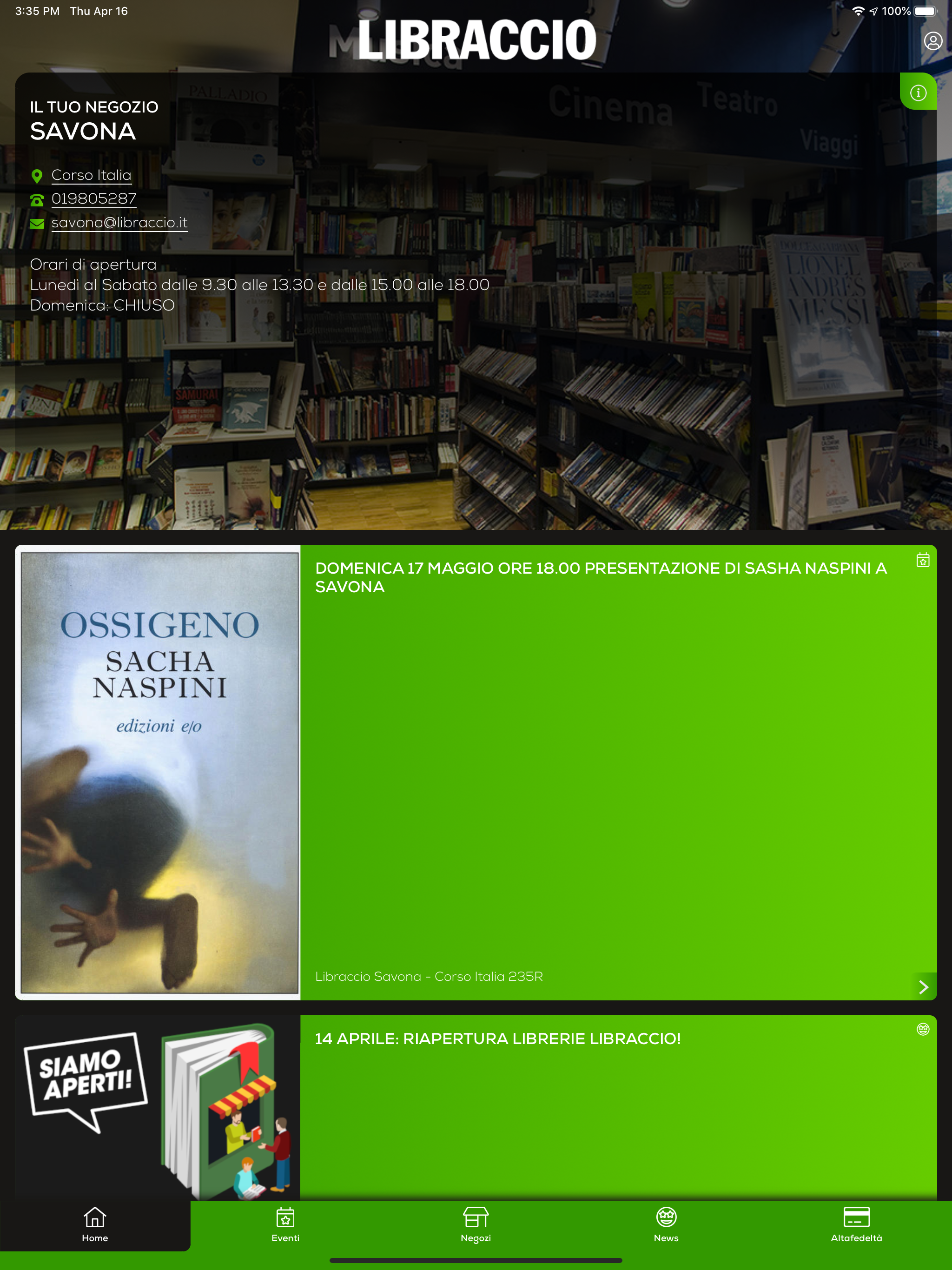 Libraccio Negozi