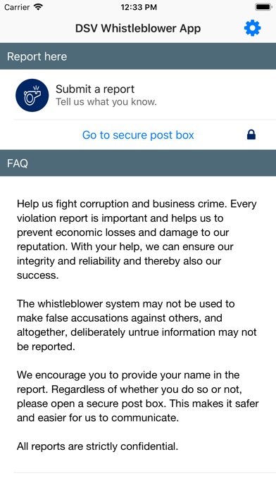 How to cancel & delete DSV Panalpina Whistleblower from iphone & ipad 1