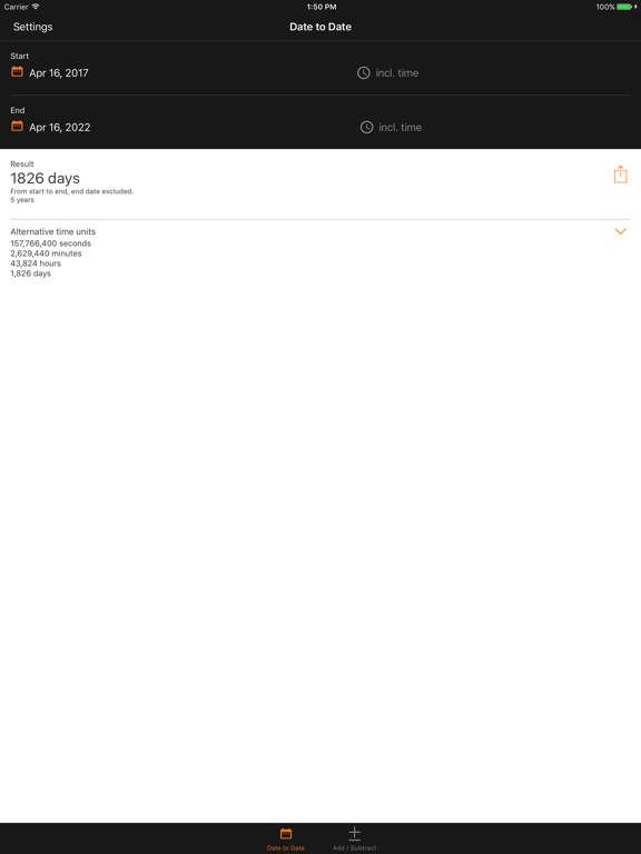 Screenshot #6 pour Time & Date Calculator