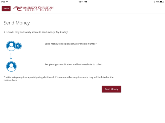America's Christian CU iPad screenshot 4 - Finance app