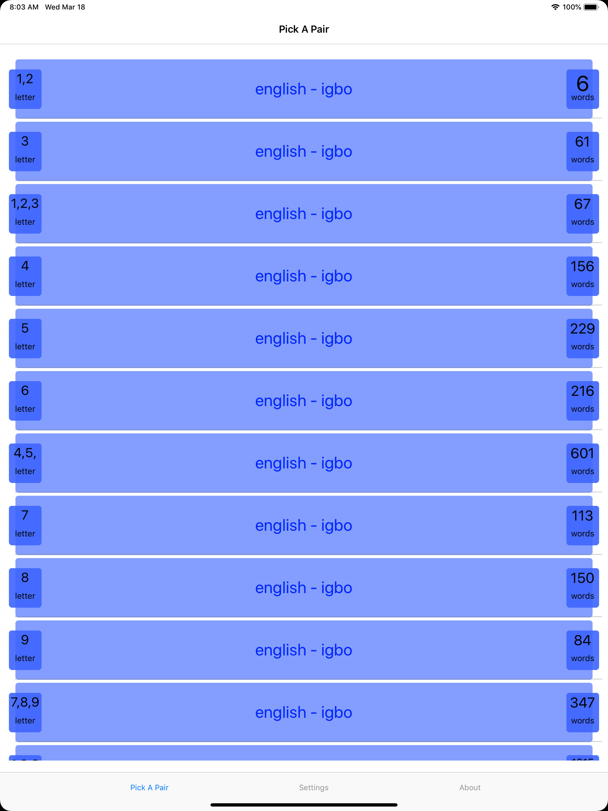 PickAPair Igbo - English screenshot 4