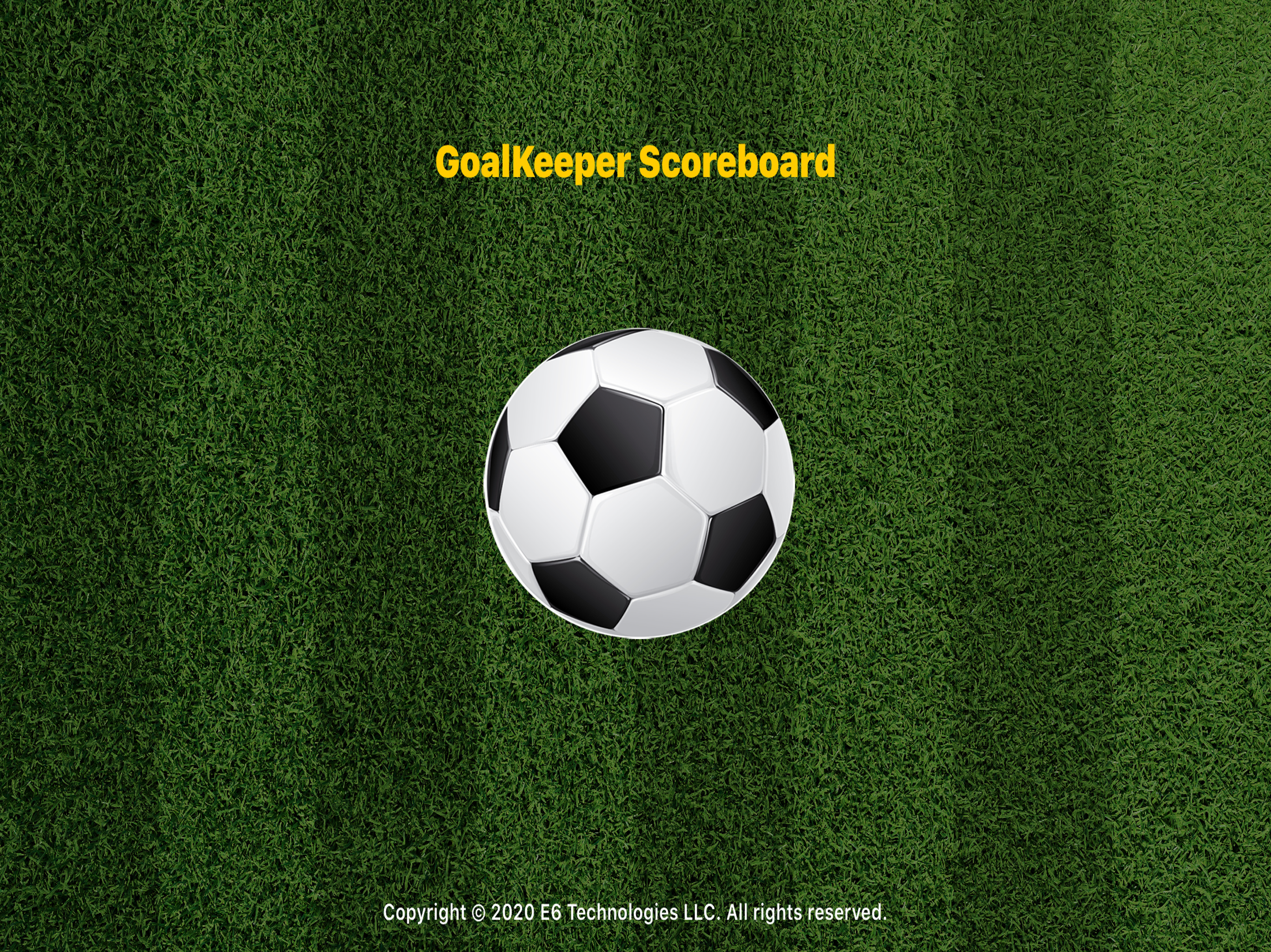 GoalKeeper Soccer Scoreboard