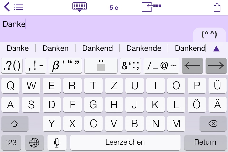 Easy Mailer German Keyboard screenshot 2