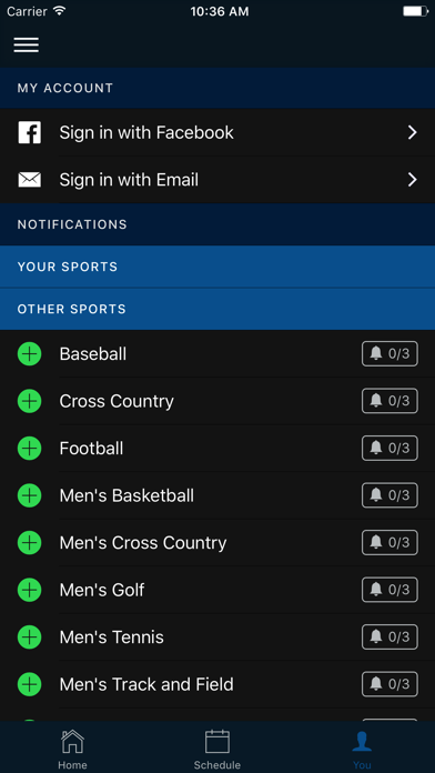Southland Conference Screenshot