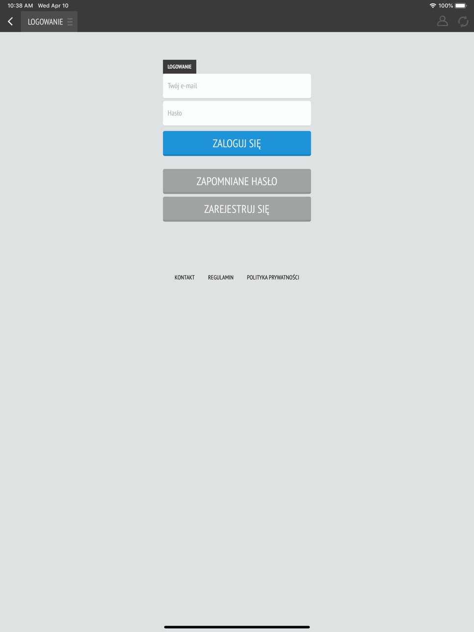 iPad screenshot