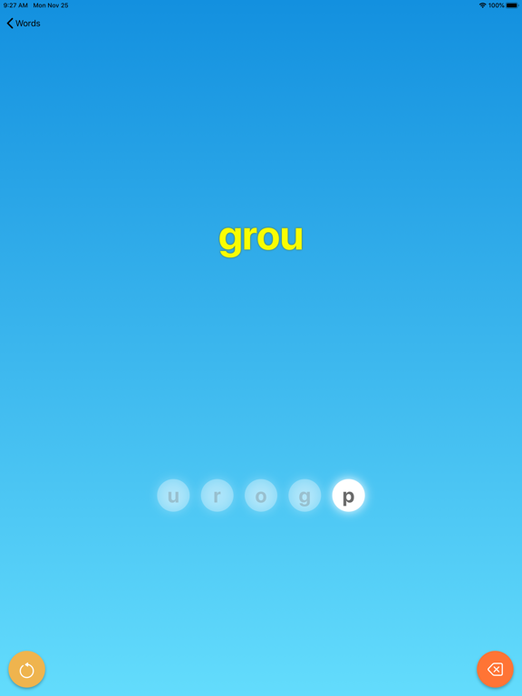 ReWords - Spelling Test iPad screenshot
