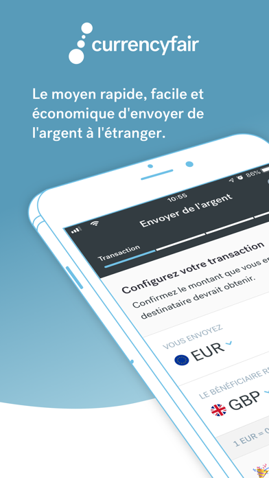 Screenshot #1 pour CurrencyFair Money Transfer