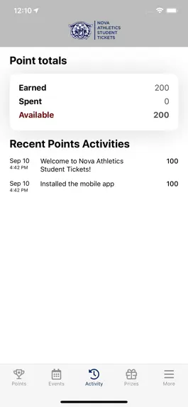 Game screenshot Nova Athletics Student Tickets apk