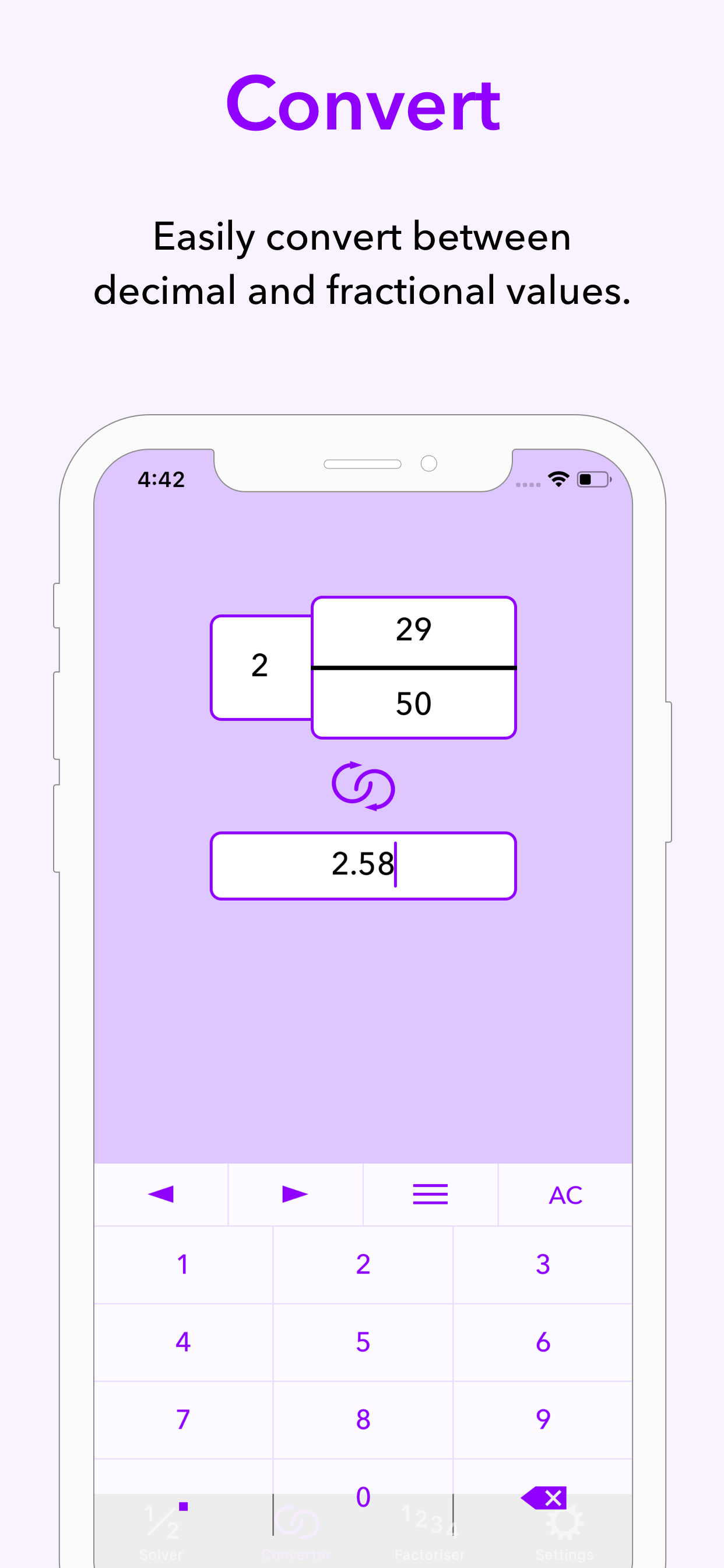 Fraction Help screenshot 3