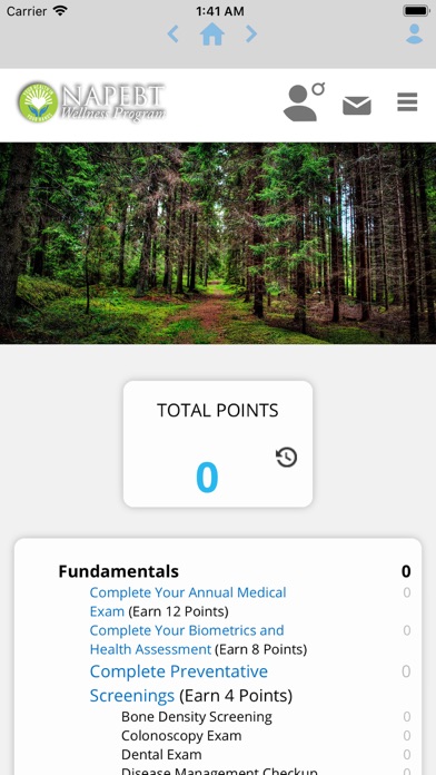NAPEBT Wellness Screenshot
