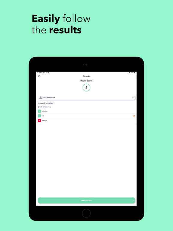 The Hat — board game iPad screenshot