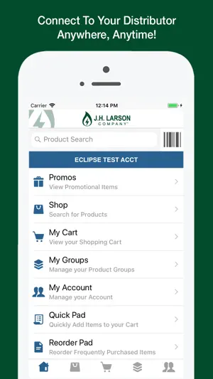J.H. Larson OE Touch screenshot 1