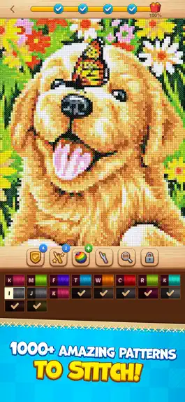 Game screenshot Cross-Stitch: Coloring Book mod apk