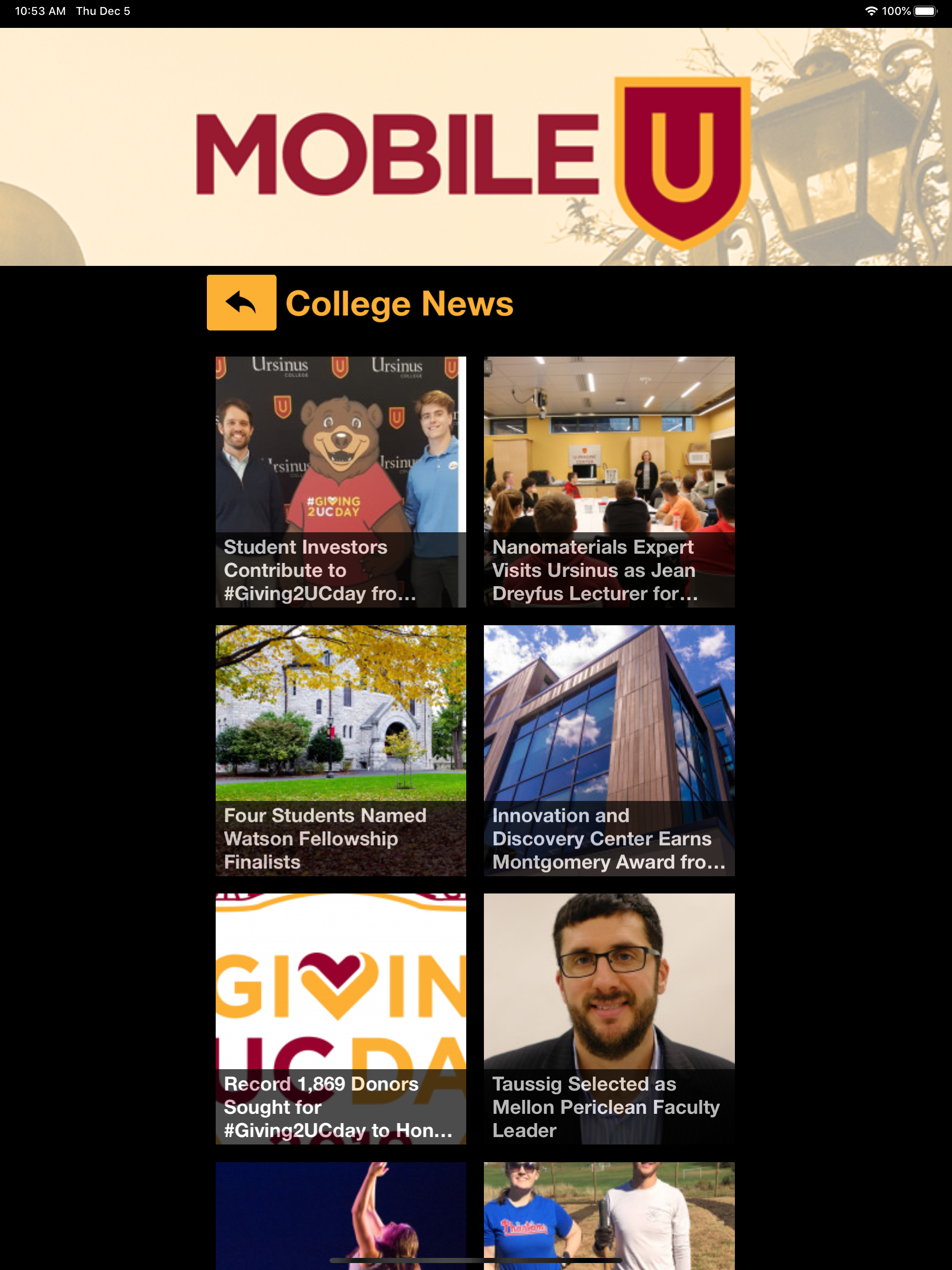 MobileU - Ursinus College screenshot 13