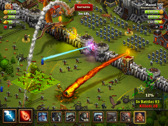 Throne Rush iPad app afbeelding 1