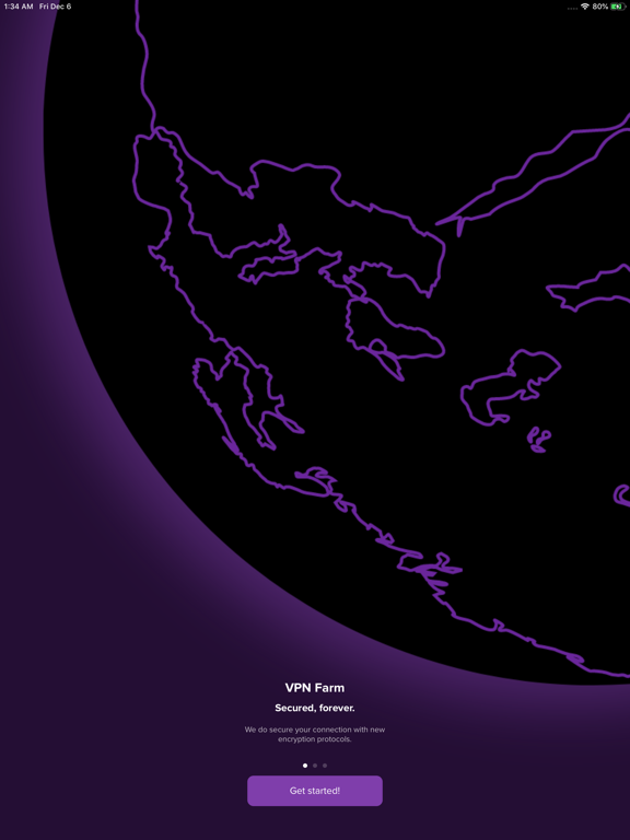 VPN Farm - Fast Secure Proxy iPad screenshot 1 - Productivity app