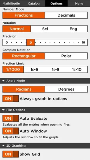Capture d'écran de MathStudio Express sur iPhone 7