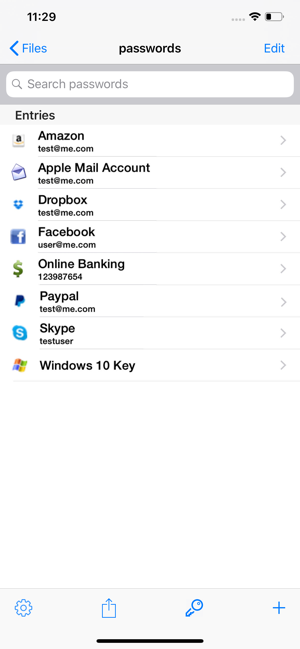 ‎KeePass Touch Screenshot