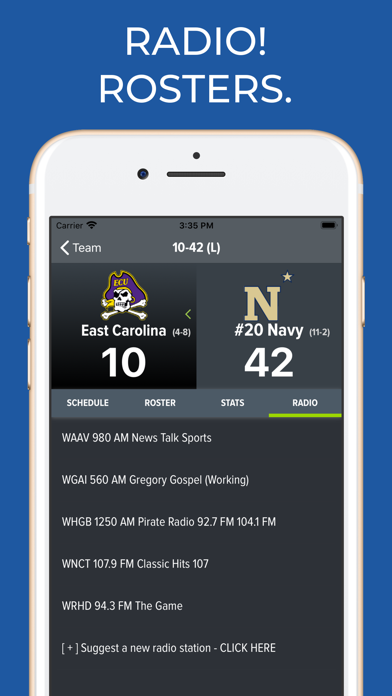 East Carolina Football App screenshot 2