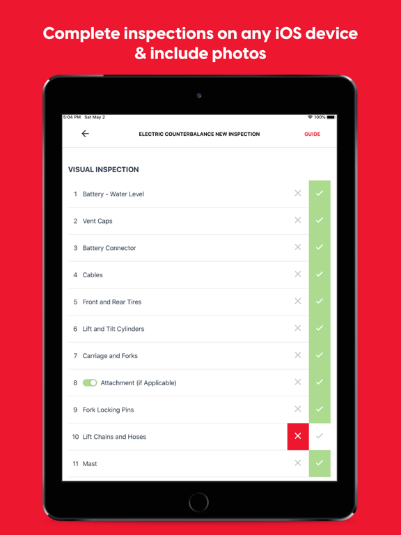 MasterCheck iPad screenshot 4 - Business app