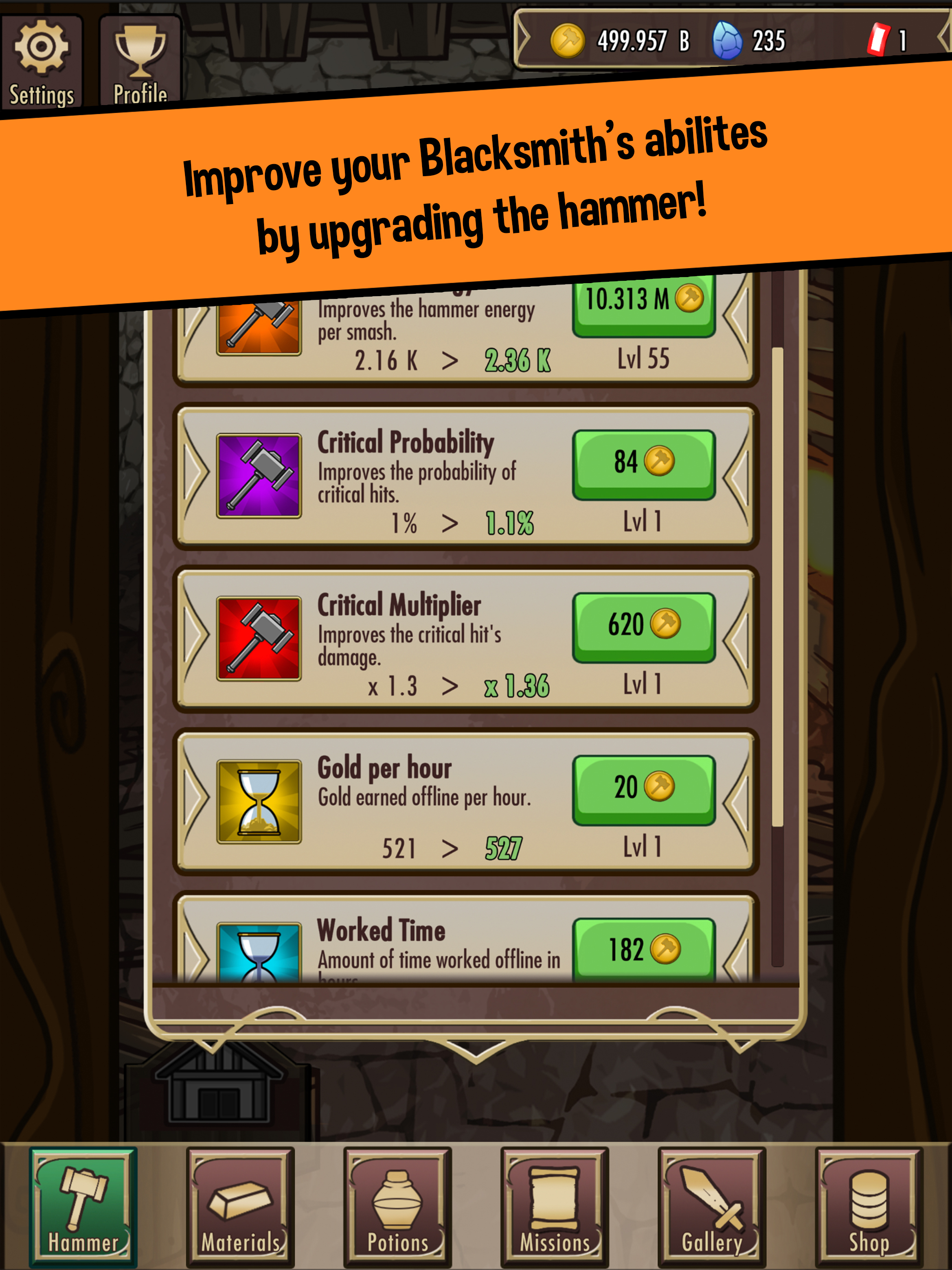 Medieval Clicker Blacksmith screenshot 10