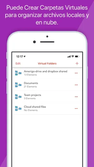 Captura de pantalla de Amerigo File Manager en iPhone 6