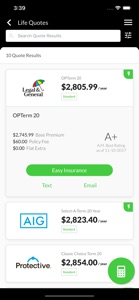 Easy Life Insurance Quotes screenshot #4 for iPhone