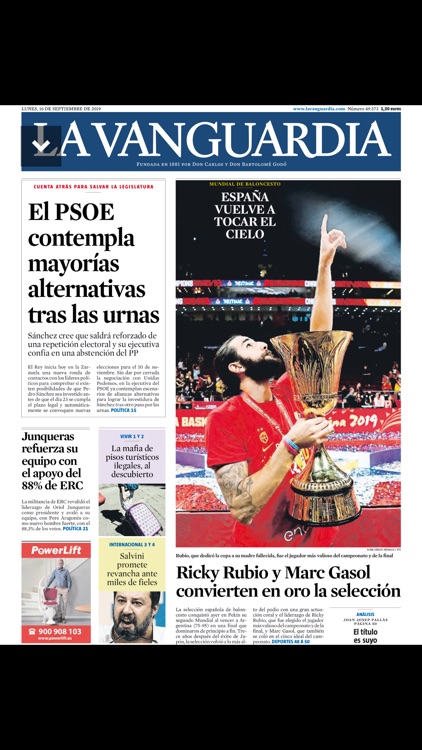 La Vanguardia edición impresa