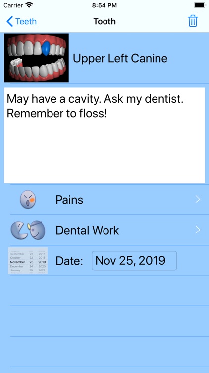 Tooth Notes