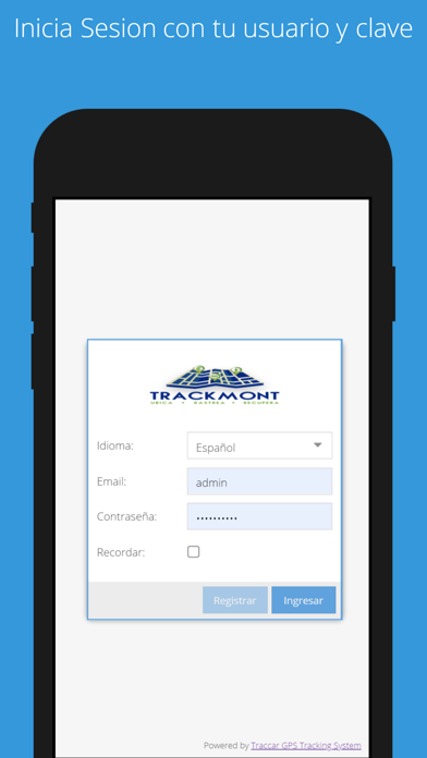 Screenshot #1 pour Trackmont Manager