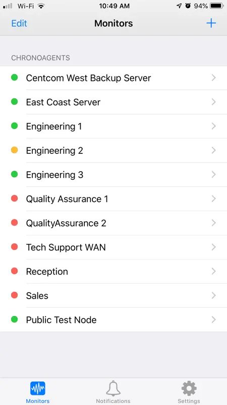 ChronoMonitor for iPhone screenshot 1 of 8