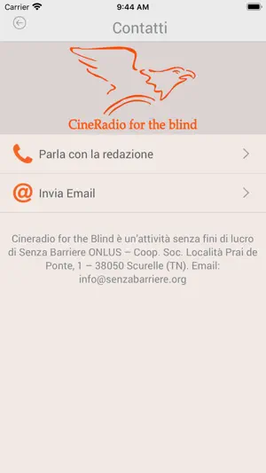 CineRadio for the blind screenshot 3
