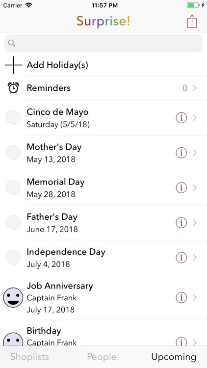 Surprise! For any occasion