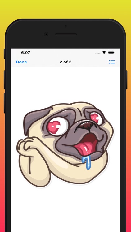 Funny Pug Stickers Pack screenshot-3